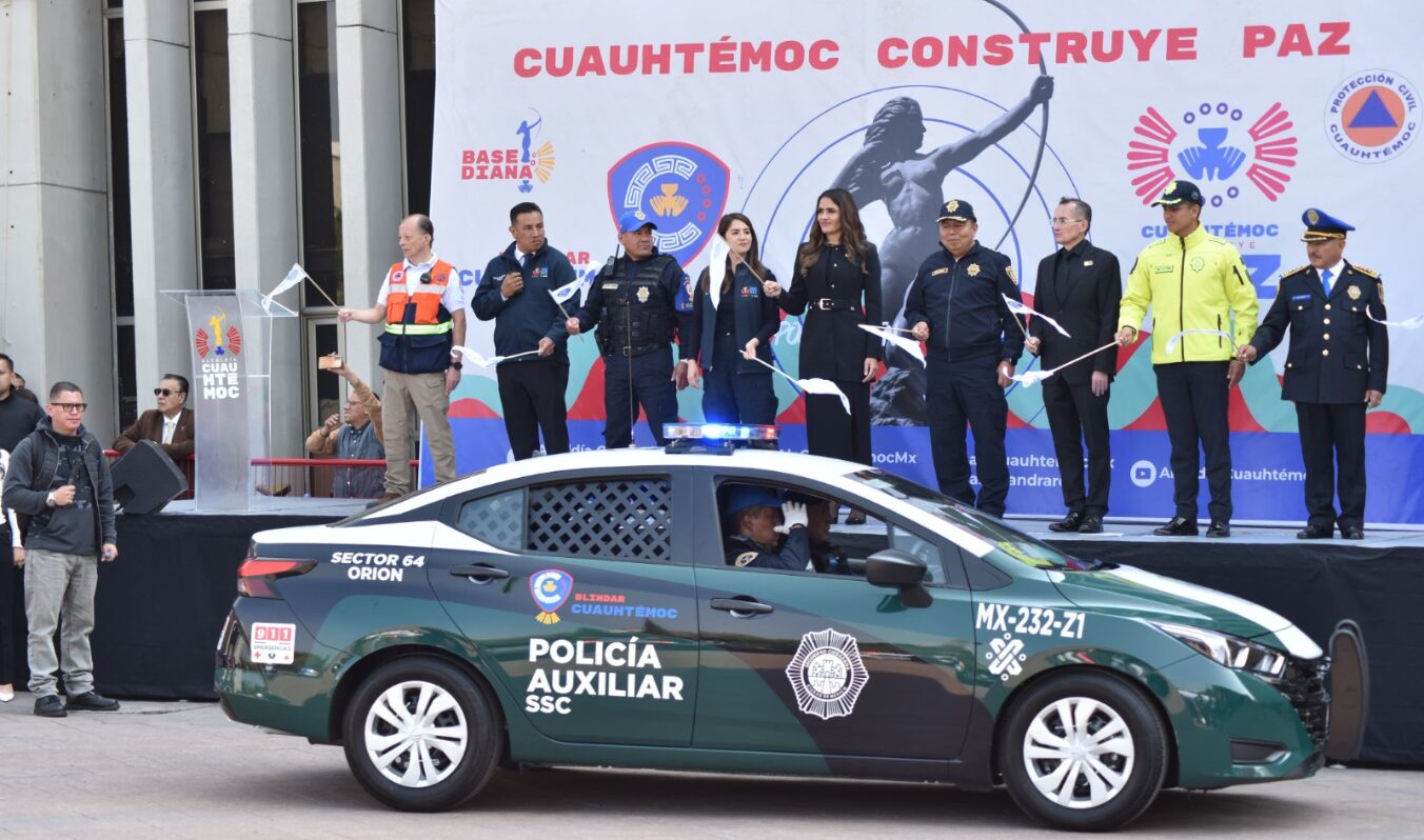 53 nuevas unidades para blindar Cuauhtémoc: refuerzo histórico a la seguridad y protección civil