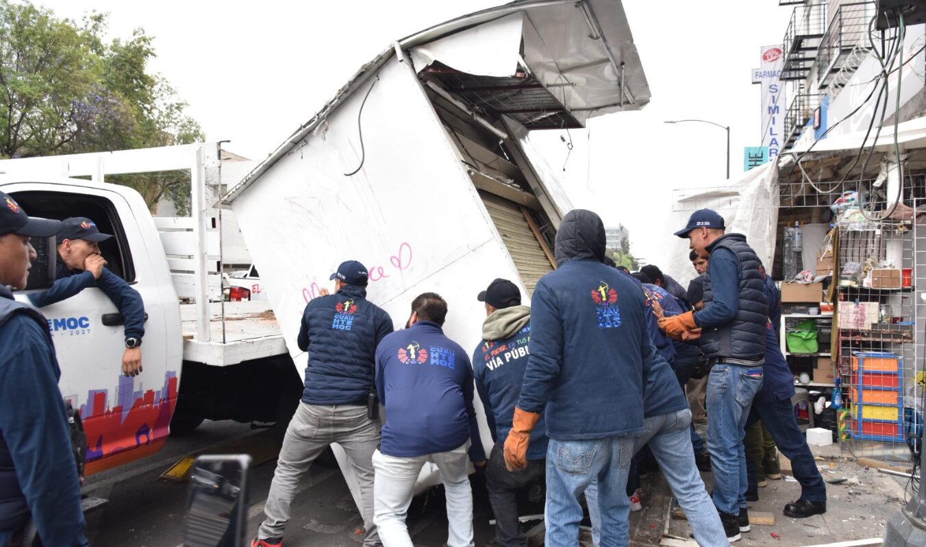 Recuperamos el Espacio Público en Cuauhtémoc: Retiro de Estructuras Metálicas Ilegales