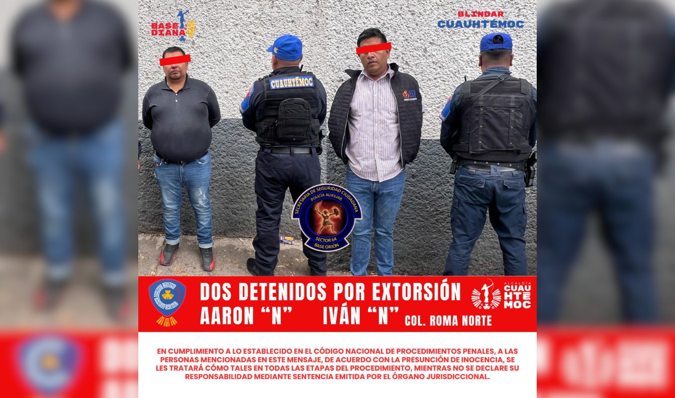 En Cuauhtémoc, actuamos con firmeza contra la extorsión: no hay lugar para los corruptos