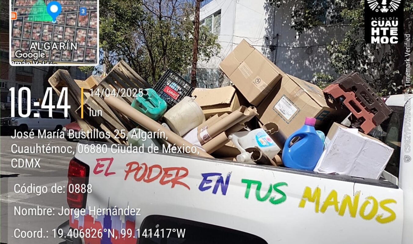 Liberamos tonelada y media de obstáculos: el espacio público es de todas y todos
