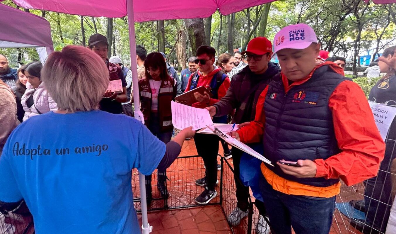 REALIZAMOS VERIFICACIÓN A RESCATISTAS DE ANIMALES EN PARQUE MÉXICO PARA GARANTIZAR ADOPCIONES RESPONSABLES
