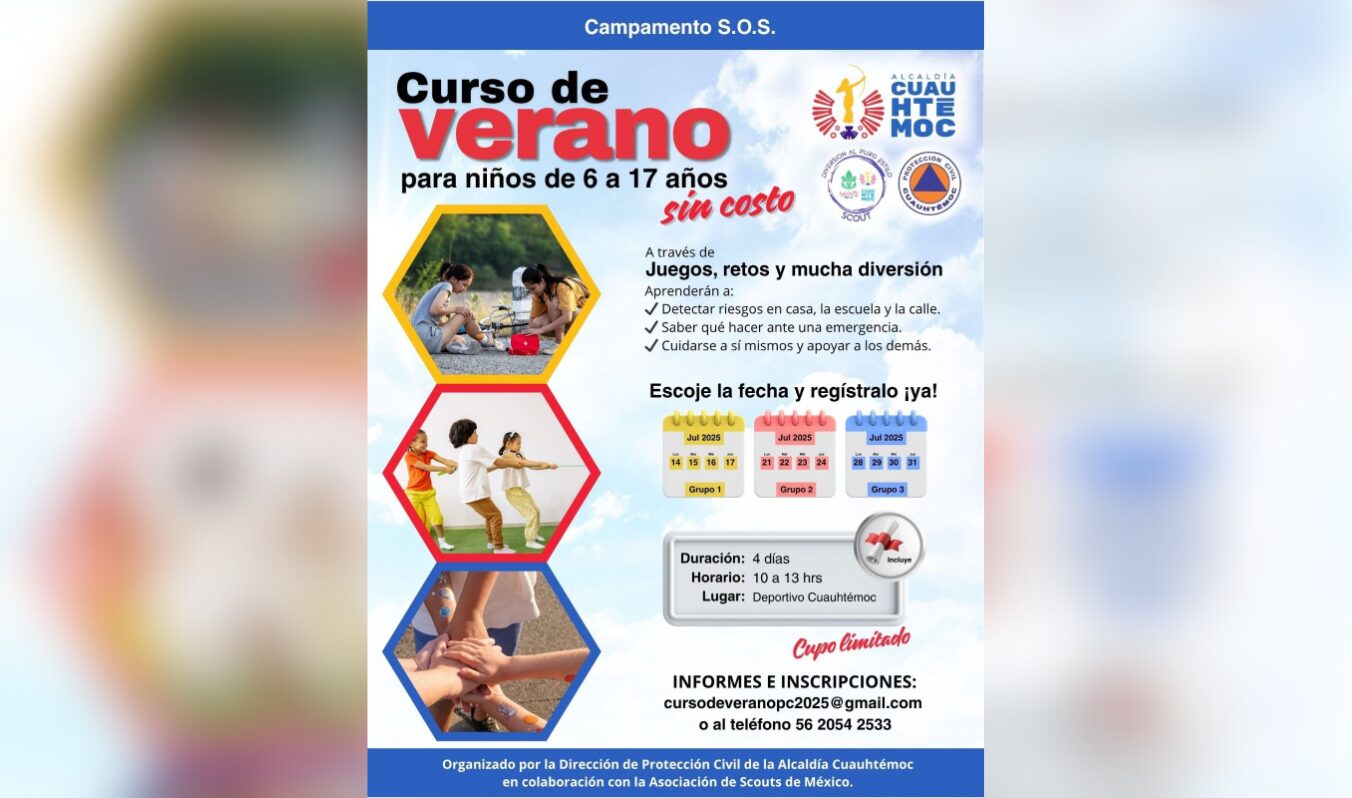 INICIAMOS CON MUCHA ENERGÍA EL CURSO DE VERANO ‘CAMPAMENTO S.O.S.’ EN LA CUAUHTÉMOC