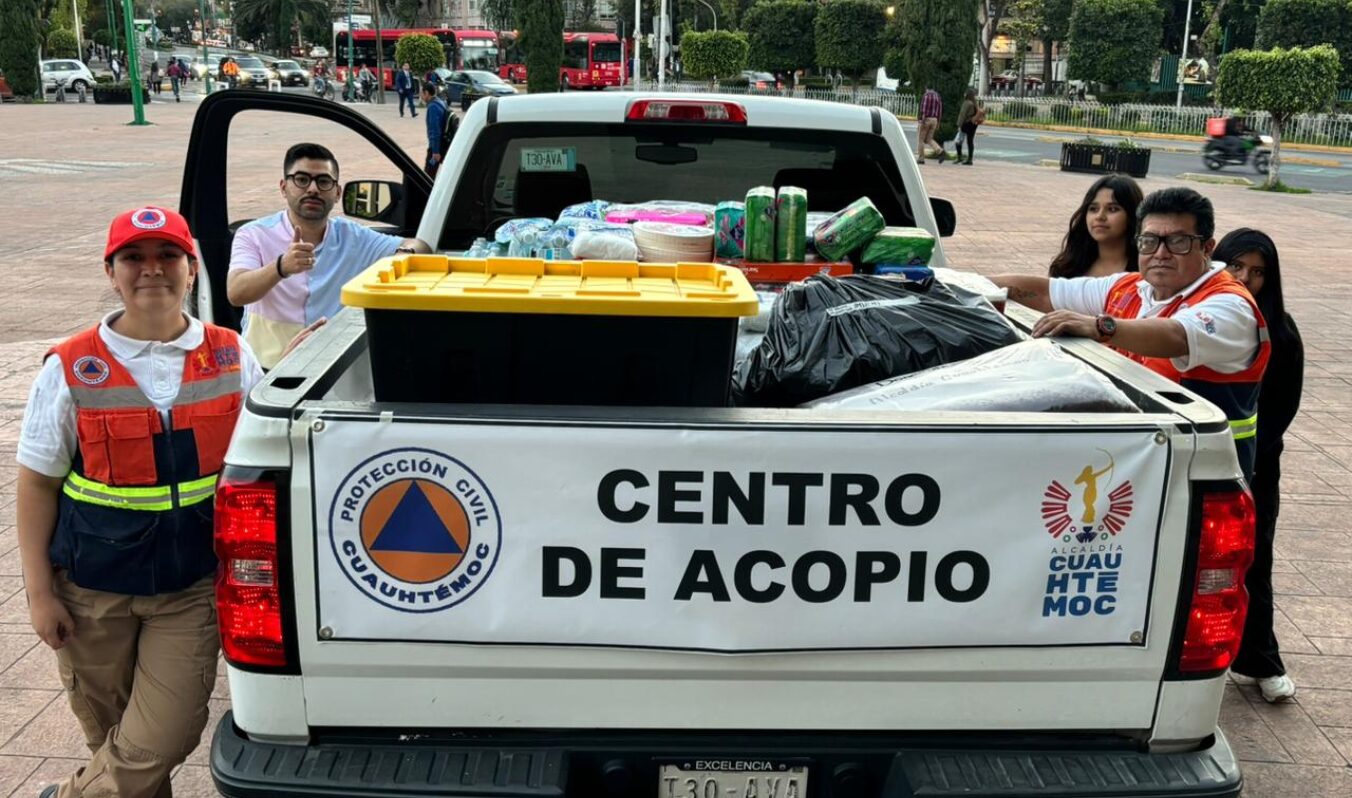 SOLIDARIDAD QUE SE SIENTE: CASI DOS TONELADAS DE AYUDA RECOLECTADAS EN CUAUHTÉMOC PARA VERACRUZ Y PUEBLA
