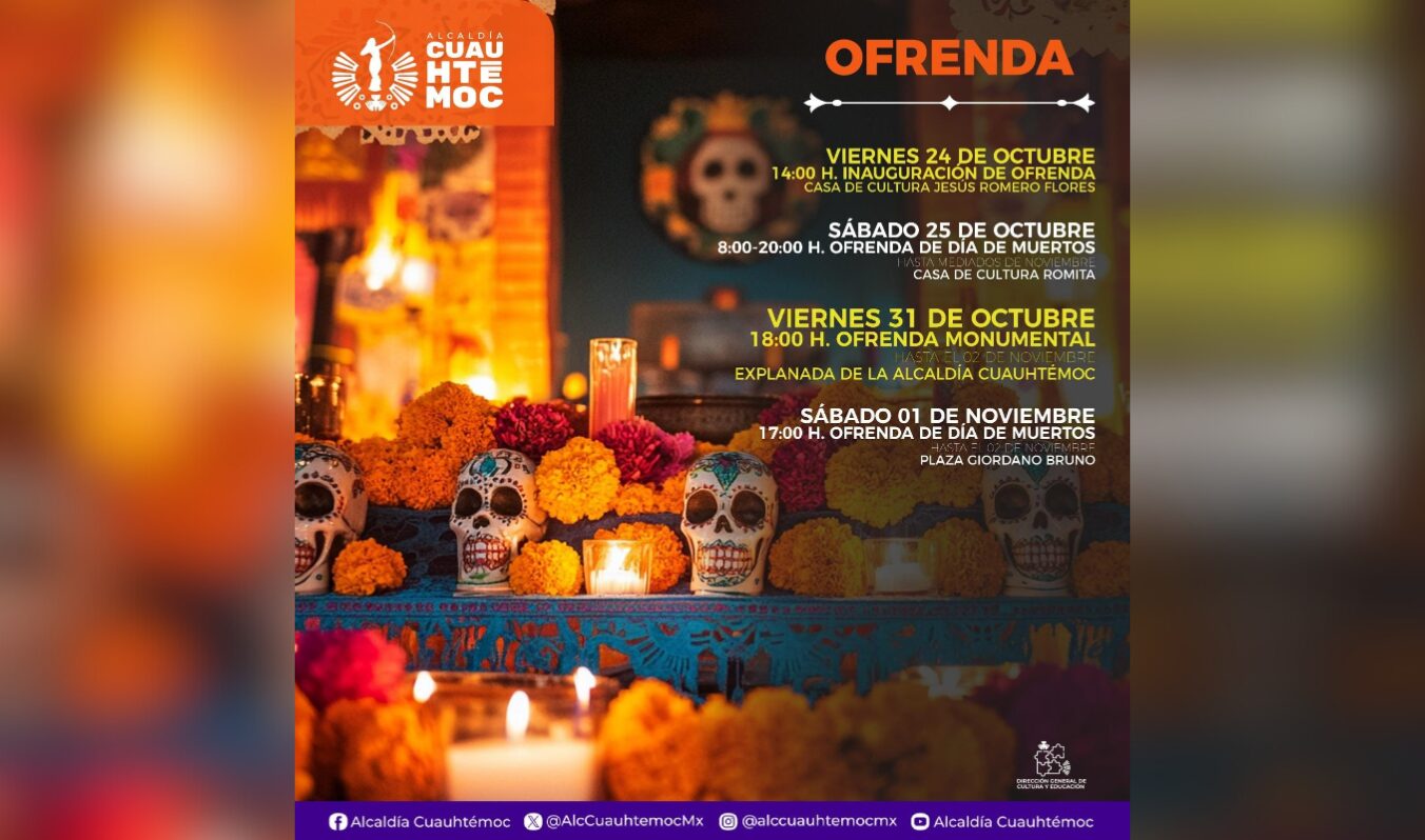 CELEBRAMOS LA VIDA, LA MEMORIA Y NUESTRAS TRADICIONES EN CUAUHTÉMOC