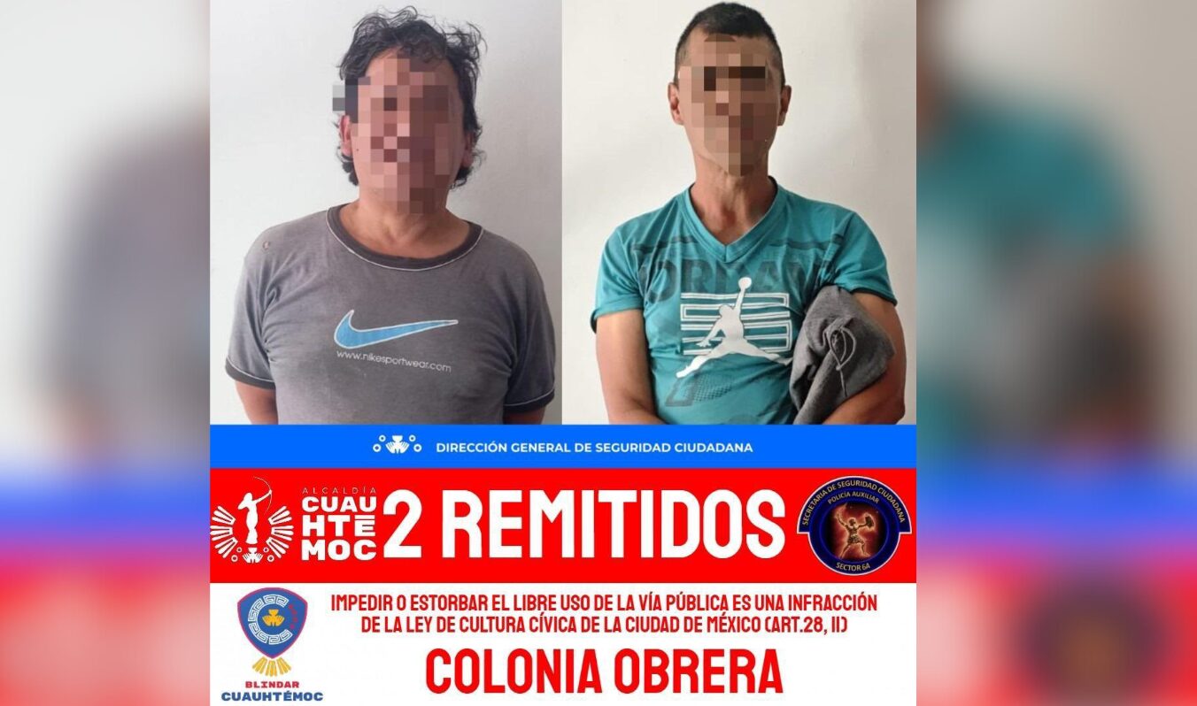 ACCIONES DE BLINDAR CUAUHTÉMOC DERIVAN EN LA REMISIÓN DE 40 PERSONAS POR OBSTRUCCIÓN DE LA VÍA PÚBLICA