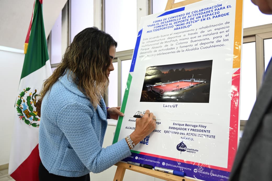 ASPEN INSTITUTE MÉXICO Y LA ALCALDÍA CUAUHTÉMOC FIRMAN CONVENIO PARA IMPULSAR EL DEPORTE Y LA ACTIVIDAD FÍSICA EN LA NIÑEZ