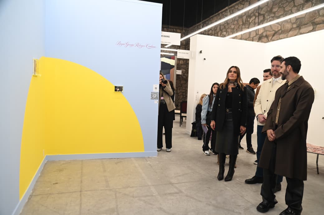 INAUGURA ALE ROJO DE LA VEGA FERIA MATERIAL DURANTE LA SEMANA DEL ARTE