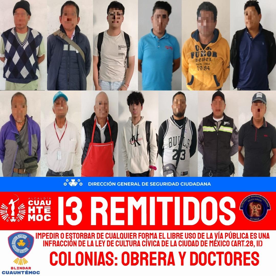 INSTRUYE ALE ROJO DE LA VEGA REFORZAR OPERATIVOS DE ORDENAMIENTO EN CUAUHTÉMOC; EN LA ÚLTIMA SEMANA, REMITEN A 77 PERSONAS POR COBROS INDEBIDOS EN VÍA PÚBLICA