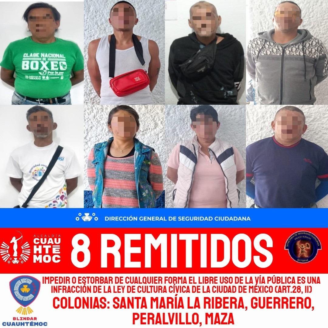 INSTRUYE ALE ROJO DE LA VEGA REFORZAR OPERATIVOS DE ORDENAMIENTO EN CUAUHTÉMOC; EN LA ÚLTIMA SEMANA, REMITEN A 77 PERSONAS POR COBROS INDEBIDOS EN VÍA PÚBLICA