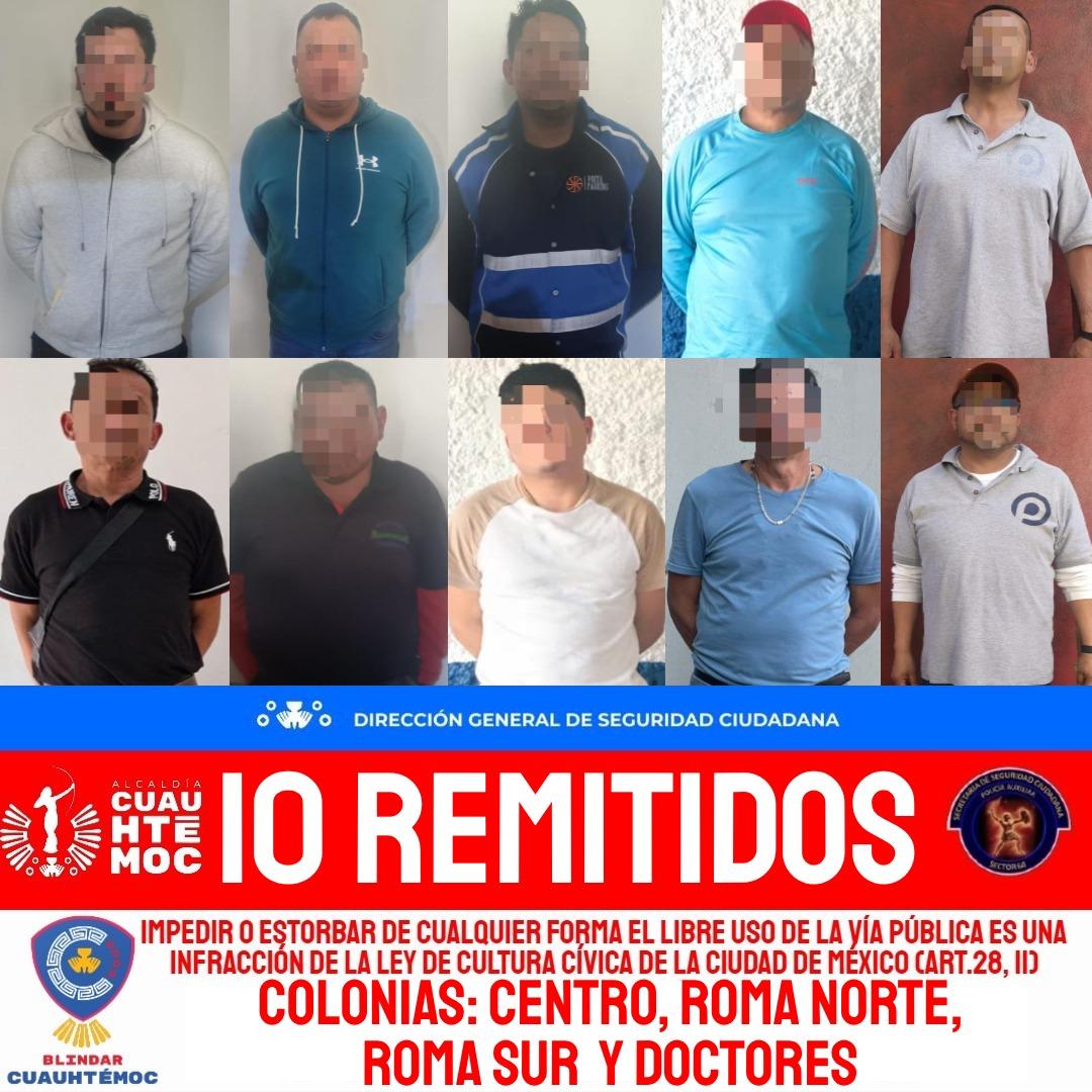 INSTRUYE ALE ROJO DE LA VEGA REFORZAR OPERATIVOS DE ORDENAMIENTO EN CUAUHTÉMOC; EN LA ÚLTIMA SEMANA, REMITEN A 77 PERSONAS POR COBROS INDEBIDOS EN VÍA PÚBLICA
