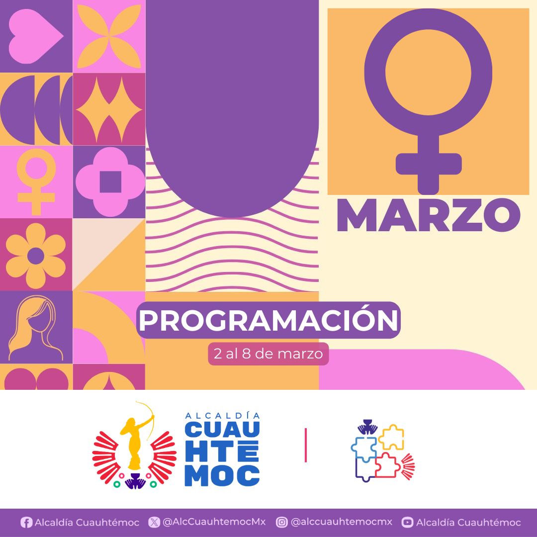 EN EL MARCO DEL 8M, CUAUHTÉMOC ABRE SUS ESPACIOS A LAS MUJERES CON CULTURA, CAPACITACIÓN Y DEPORTE