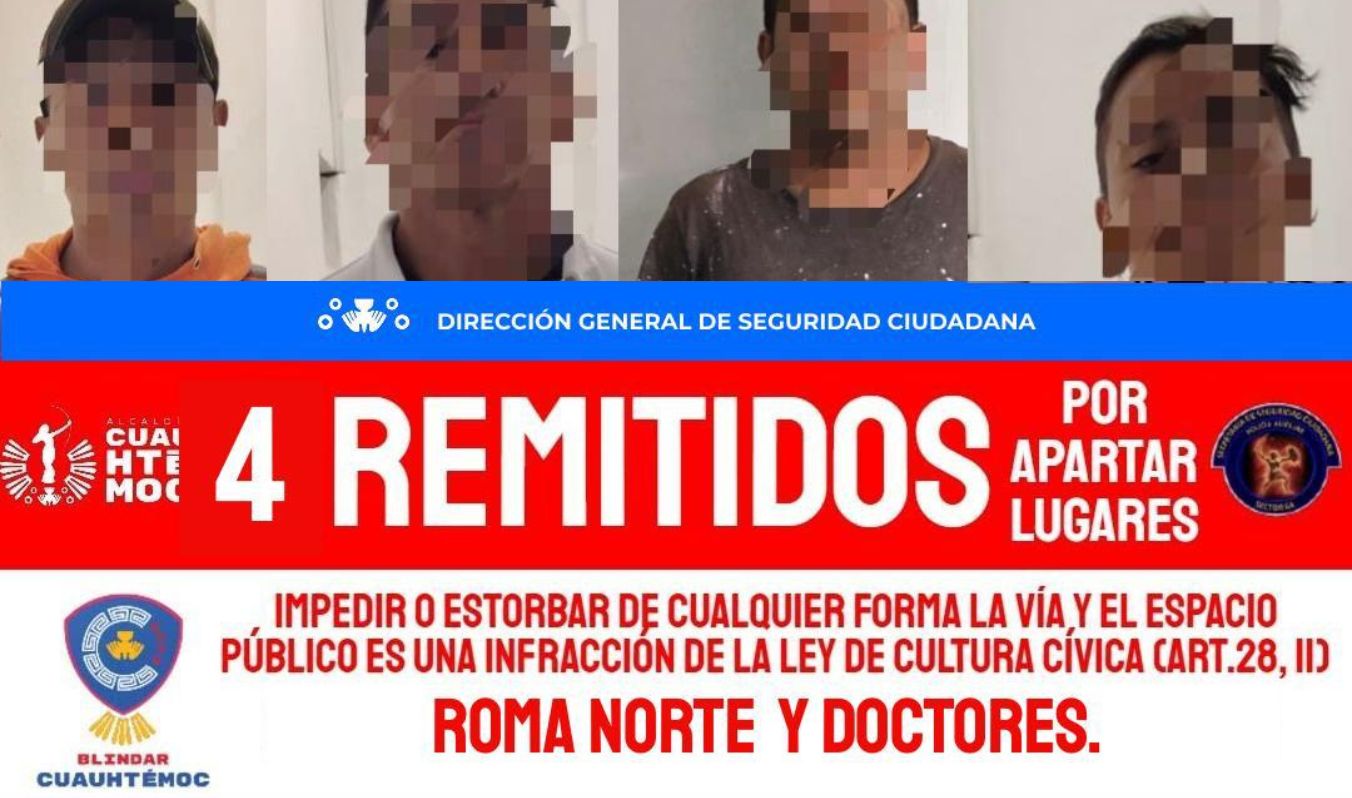 ALCALDÍA CUAUHTÉMOC HA REMITIDO A MÁS DE 3 MIL 200 FRANELEROS; MEJORA PERCEPCIÓN DE SEGURIDAD A UN MES DEL MUNDIAL