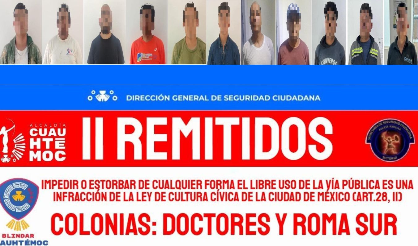 BUSCA ALE ROJO DE LA VEGA MÁS ORDEN Y RECUPERACIÓN DEL ESPACIO PÚBLICO PRESENTAN A 60 ‘FRANELEROS’ ANTE UN JUEZ CÍVICO