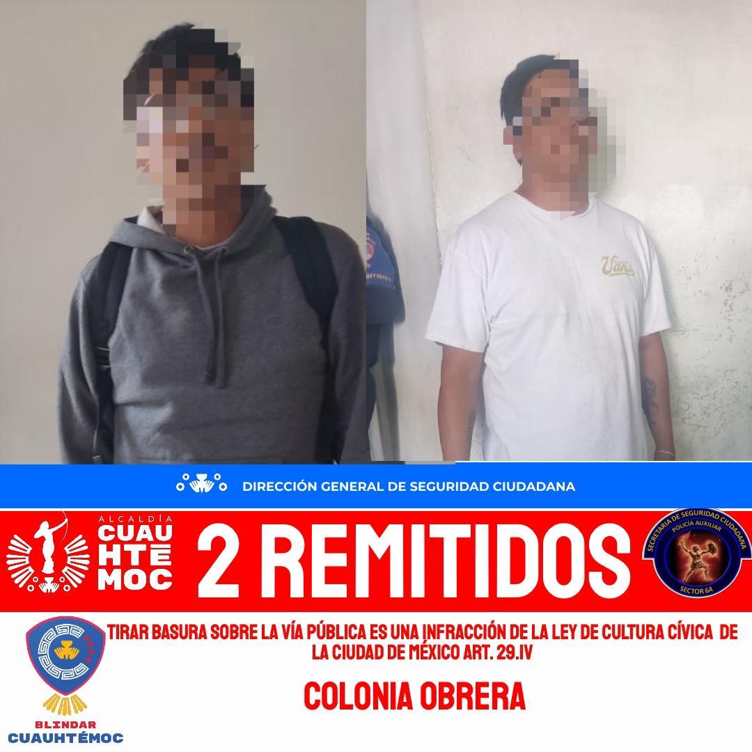 YA SON 528 PERSONAS REMITIDAS AL JUZGADO CÍVICO POR TIRAR BASURA EN LA VÍA PÚBLICA EN CUAUHTÉMOC
