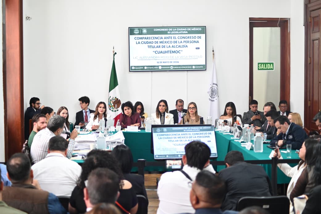 “SOMOS EL GOBIERNO DEL CÓMO SÍ”: ALE ROJO DE LA VEGA PRESENTA RESULTADOS ANTE EL CONGRESO CDMX