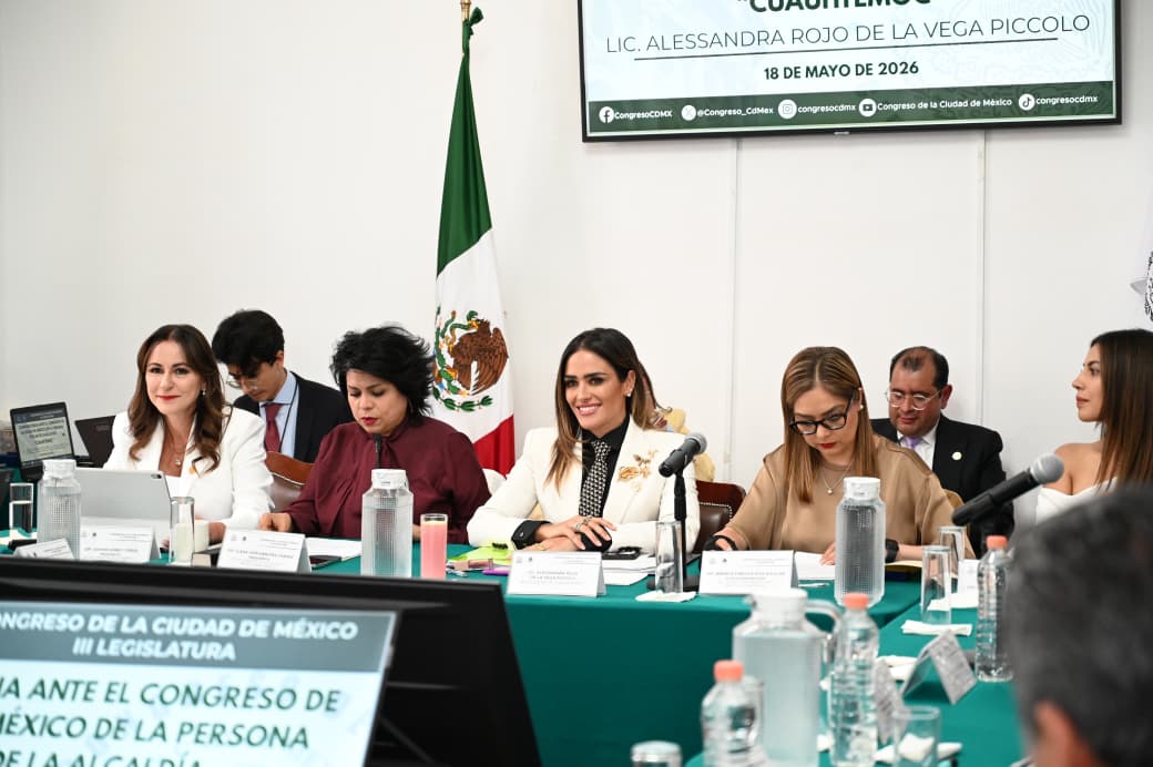 “SOMOS EL GOBIERNO DEL CÓMO SÍ”: ALE ROJO DE LA VEGA PRESENTA RESULTADOS ANTE EL CONGRESO CDMX
