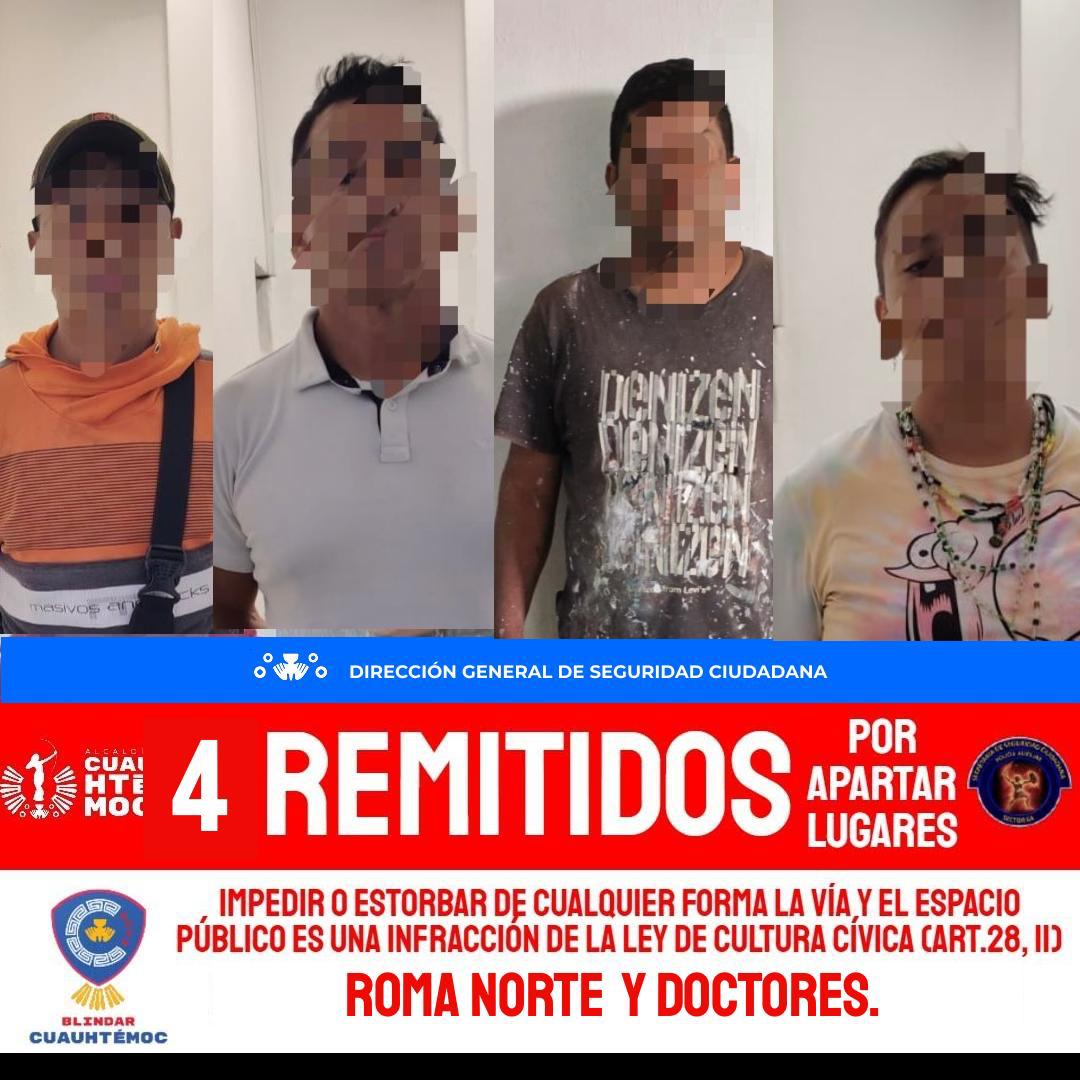 ALCALDÍA CUAUHTÉMOC HA REMITIDO A MÁS DE 3 MIL 200 FRANELEROS; MEJORA PERCEPCIÓN DE SEGURIDAD A UN MES DEL MUNDIAL