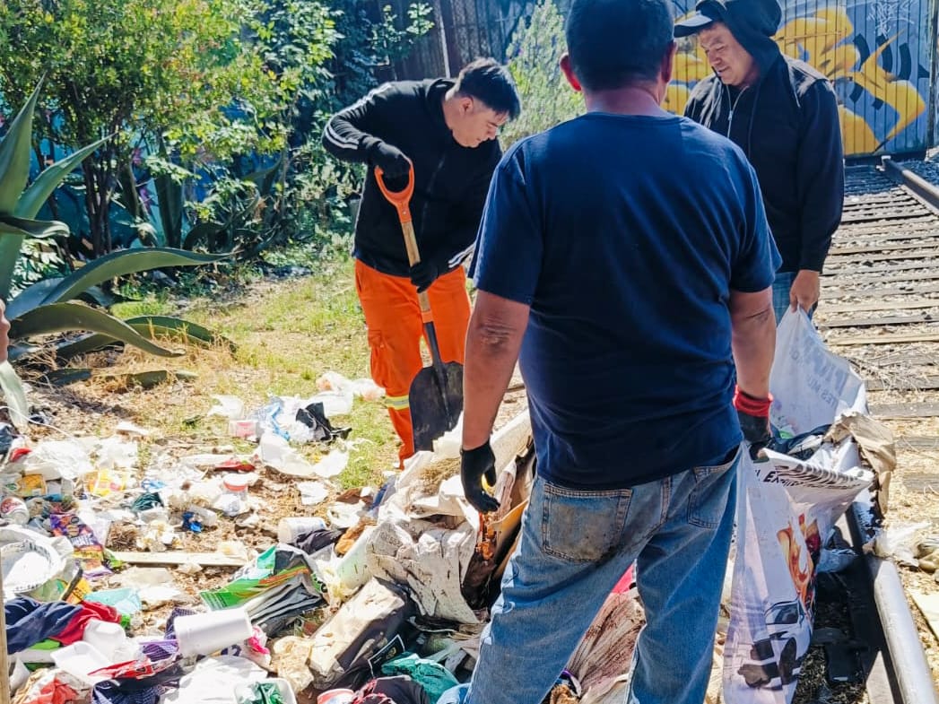 EN UNA SEMANA, ALCALDÍA CUAUHTÉMOC RETIRA MÁS DE MIL 900 TONELADAS DE BASURA EN TIRADEROS CLANDESTINOS