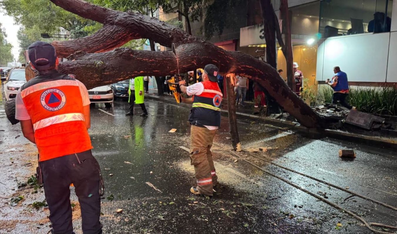 BRIGADA TORMENTA ATIENDE EMERGENCIAS POR LLUVIAS EN MORELOS, DOCTORES Y JUÁREZ