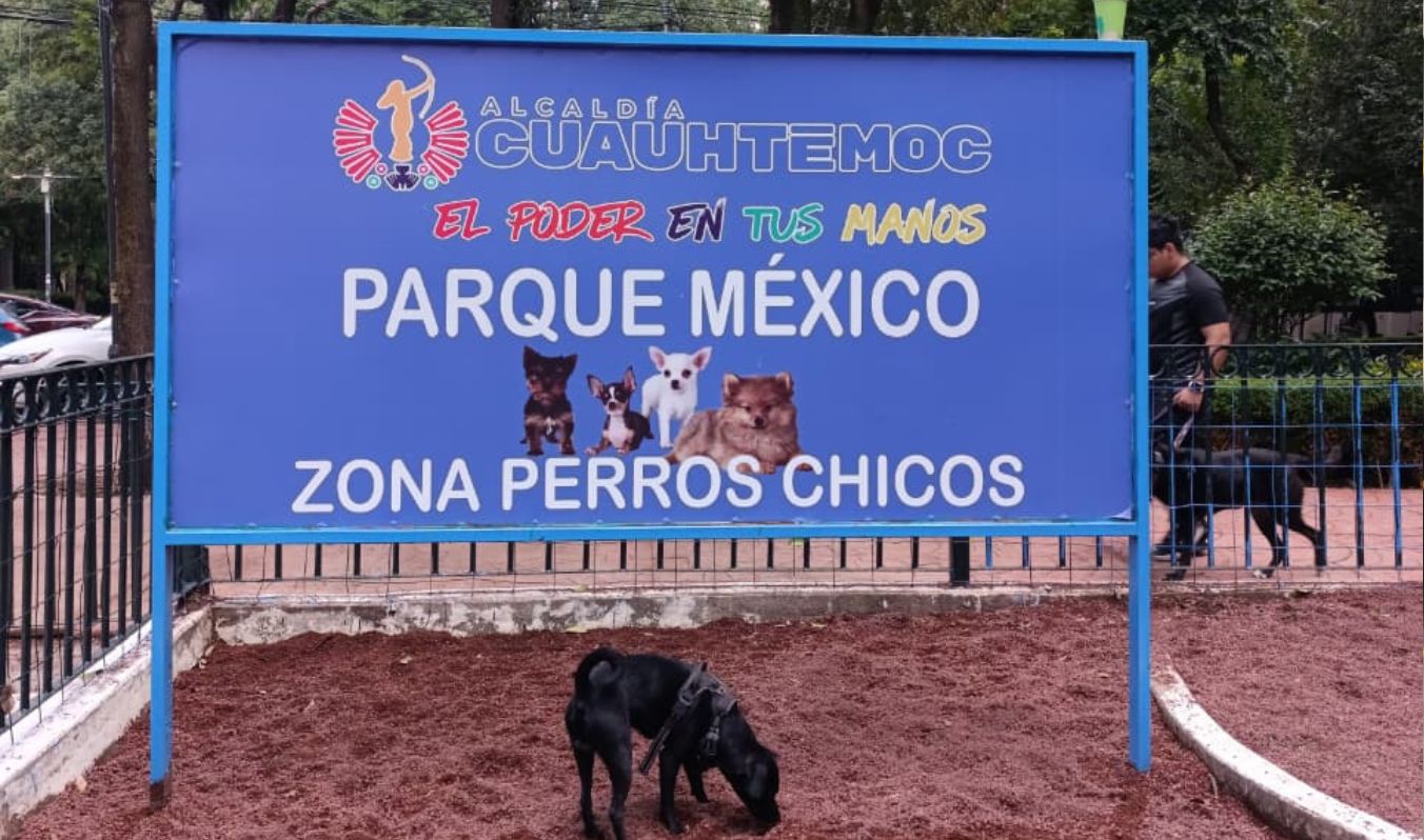 RENACE CUAUHTÉMOC RECUPERA ESPACIO CANINO EN PARQUE MÉXICO PARA FAMILIAS Y MASCOTAS