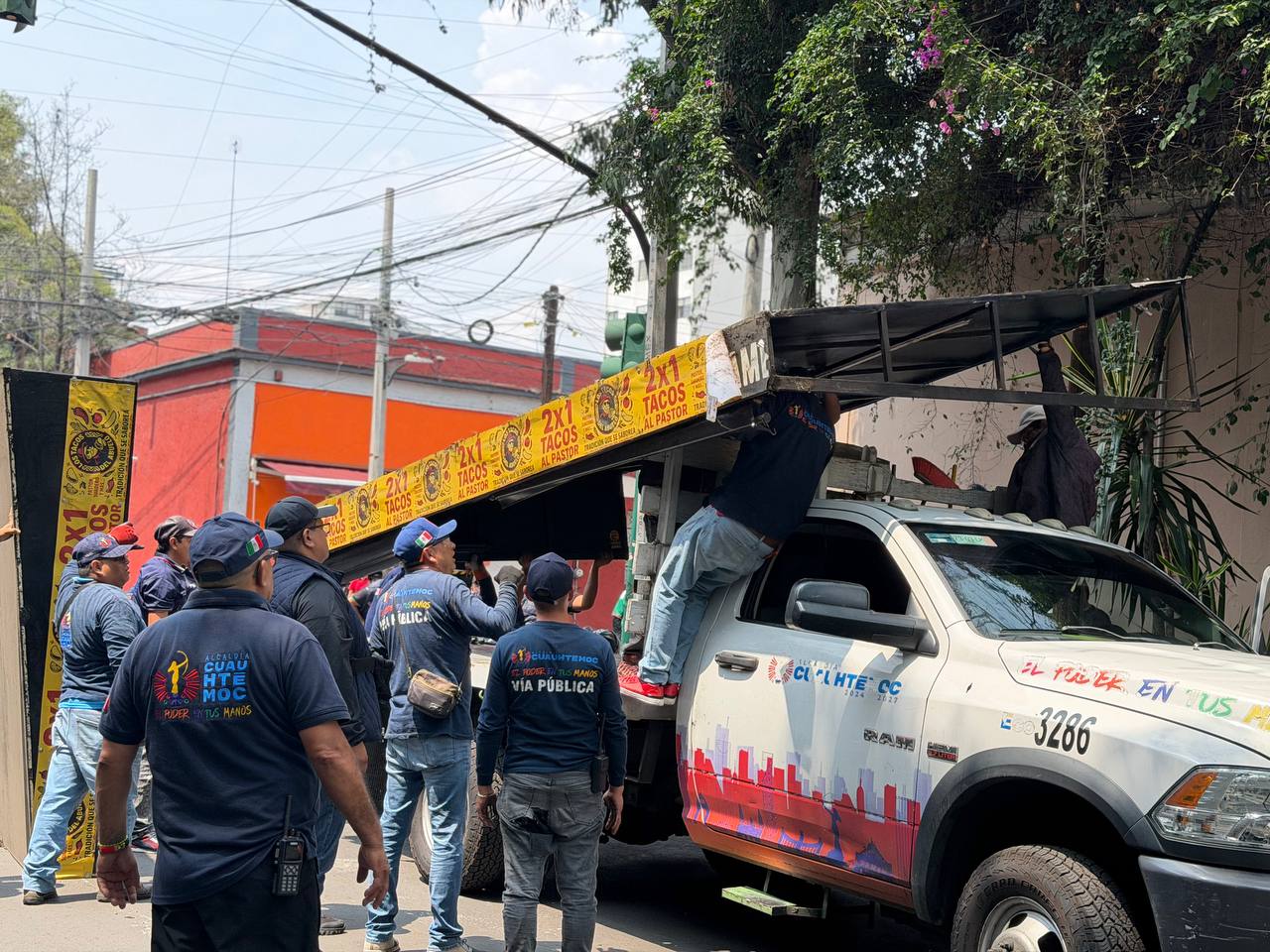 OPERATIVO EN SANTA MARÍA LA RIBERA REFUERZA EL ORDEN EN LA VÍA PÚBLICA EN CUAUHTÉMOC

