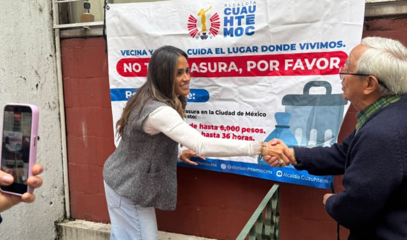 ALCALDÍA CUAUHTÉMOC RECOLECTA 255 TONELADAS DE RESIDUOS AL DÍA EN LA VÍA PÚBLICA