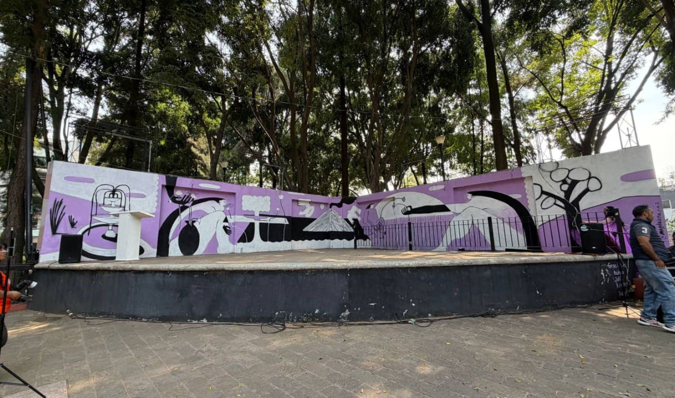 ARTE Y ESPACIO PÚBLICO SE ENCUENTRAN EN EL JARDÍN DR. IGNACIO CHÁVEZ CON EL MURAL TERRITORIOS COMPARTIDOS