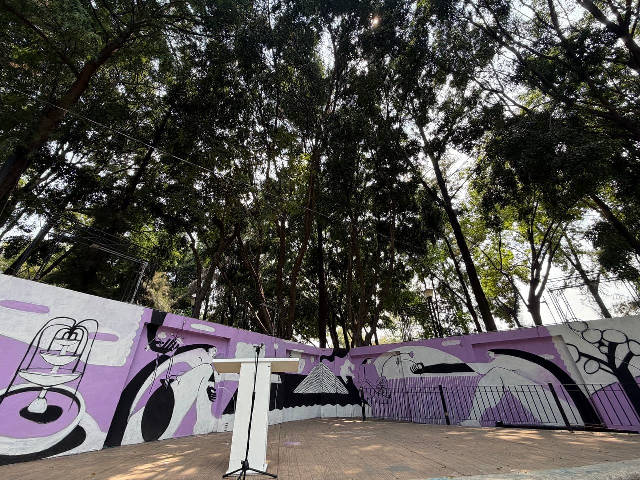 ARTE Y ESPACIO PÚBLICO SE ENCUENTRAN EN EL JARDÍN DR. IGNACIO CHÁVEZ CON EL MURAL TERRITORIOS COMPARTIDOS