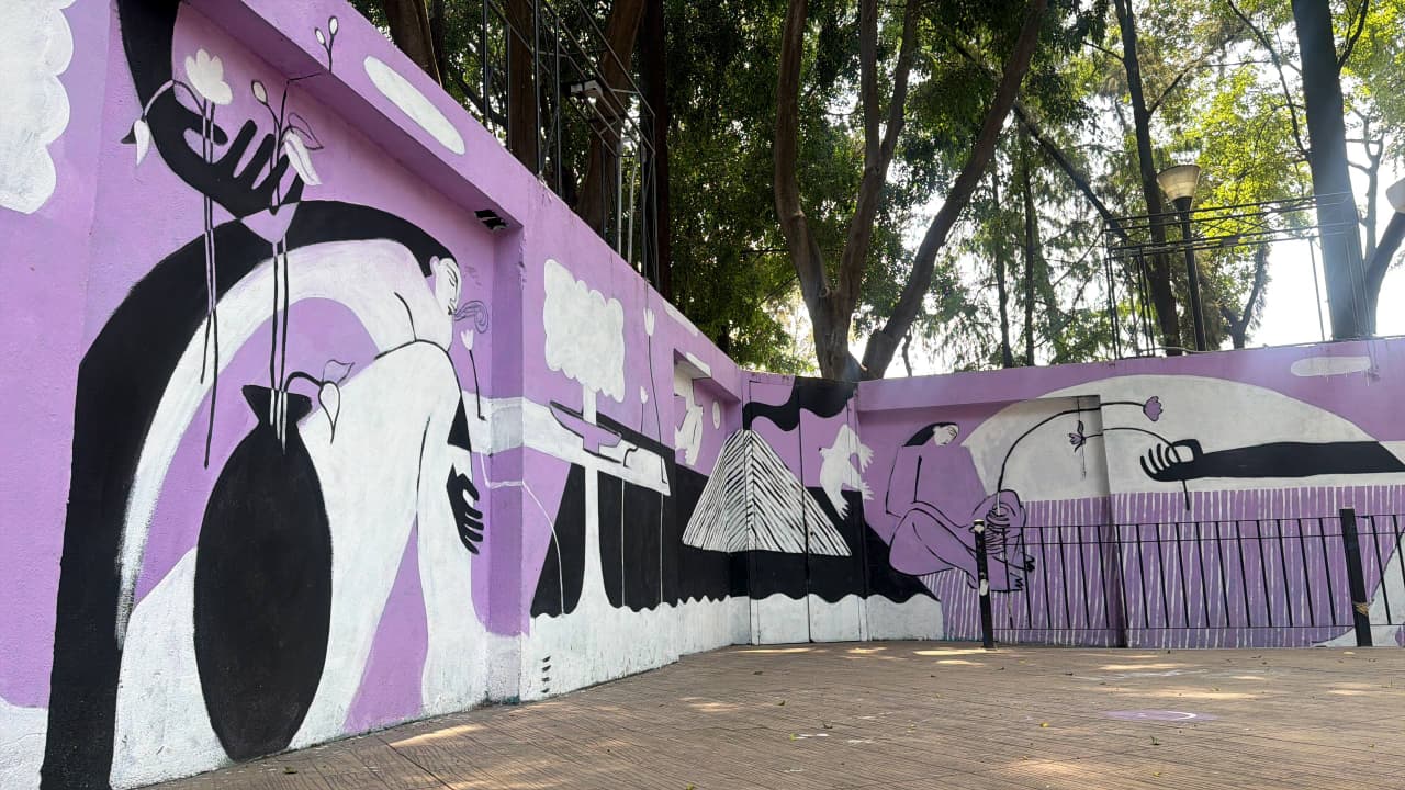 ARTE Y ESPACIO PÚBLICO SE ENCUENTRAN EN EL JARDÍN DR. IGNACIO CHÁVEZ CON EL MURAL TERRITORIOS COMPARTIDOS
