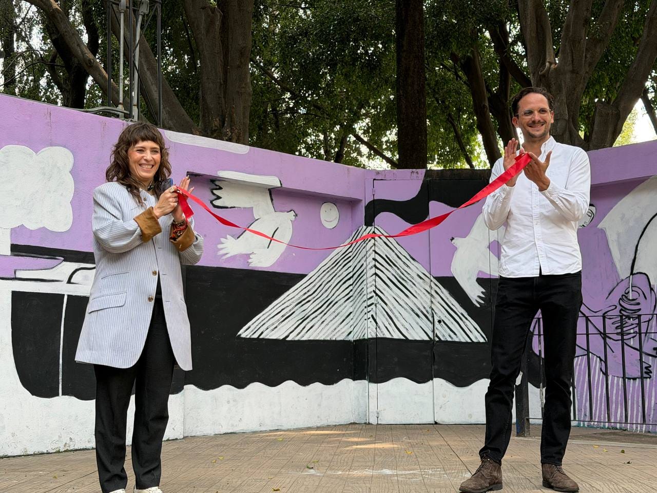 ARTE Y ESPACIO PÚBLICO SE ENCUENTRAN EN EL JARDÍN DR. IGNACIO CHÁVEZ CON EL MURAL TERRITORIOS COMPARTIDOS