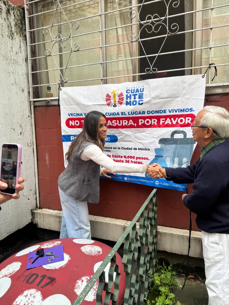 ALCALDÍA CUAUHTÉMOC RECOLECTA 255 TONELADAS DE RESIDUOS AL DÍA EN LA VÍA PÚBLICA
