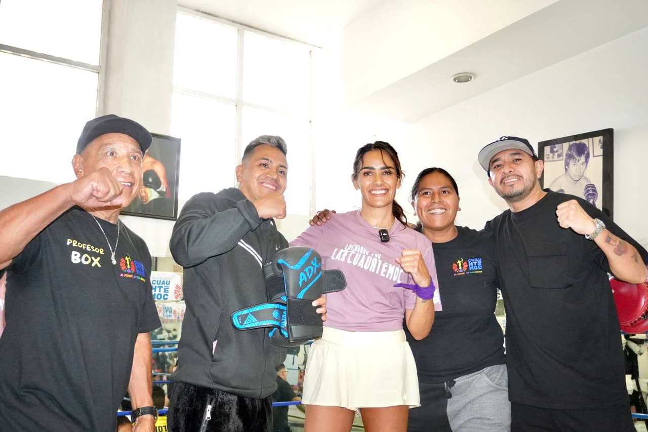 ALCALDÍA CUAUHTÉMOC ENTREGA REHABILITACIÓN DE CANCHA EN EL PARQUE GILBERTO OWEN Y ANUNCIA CLASES GRATUITAS DE BOX