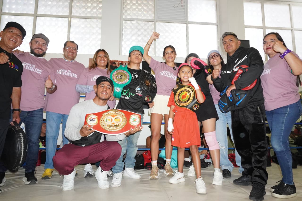 ALCALDÍA CUAUHTÉMOC ENTREGA REHABILITACIÓN DE CANCHA EN EL PARQUE GILBERTO OWEN Y ANUNCIA CLASES GRATUITAS DE BOX
