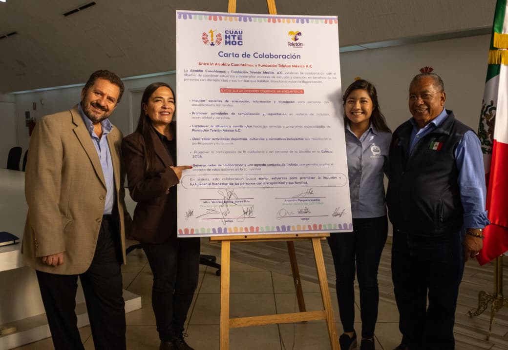 GOBIERNO QUE ENCABEZA ALE ROJO DE LA VEGA FIRMA CONVENIO CON FUNDACIÓN TELETÓN PARA IMPLEMENTAR ACCIONES DE INCLUSIÓN