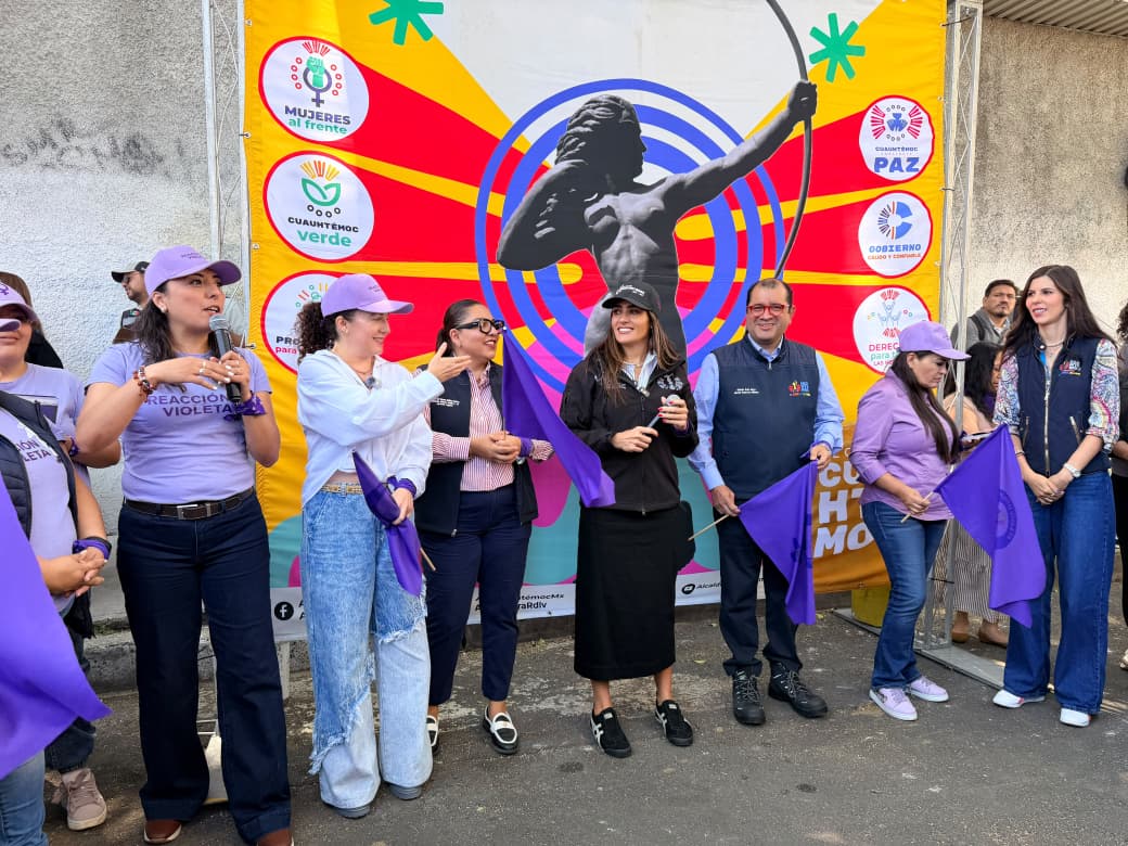 EN BUENAVISTA, ALE ROJO DE LA VEGA ENCABEZA BANDERAZO DE SALIDA A LA UNIDAD MÓVIL REACCIÓN VIOLETA