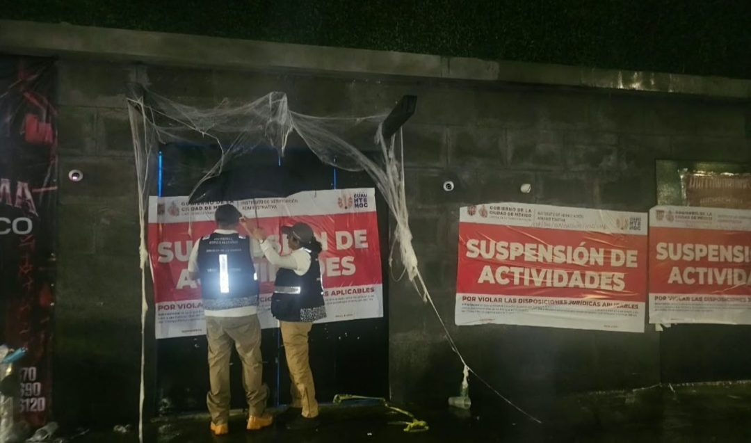 ALCALDÍA CUAUHTÉMOC SUSPENDE ACTIVIDADES EN BAR SAMBUCA POR INCUMPLIR MEDIDAS DE PROTECCIÓN CIVIL