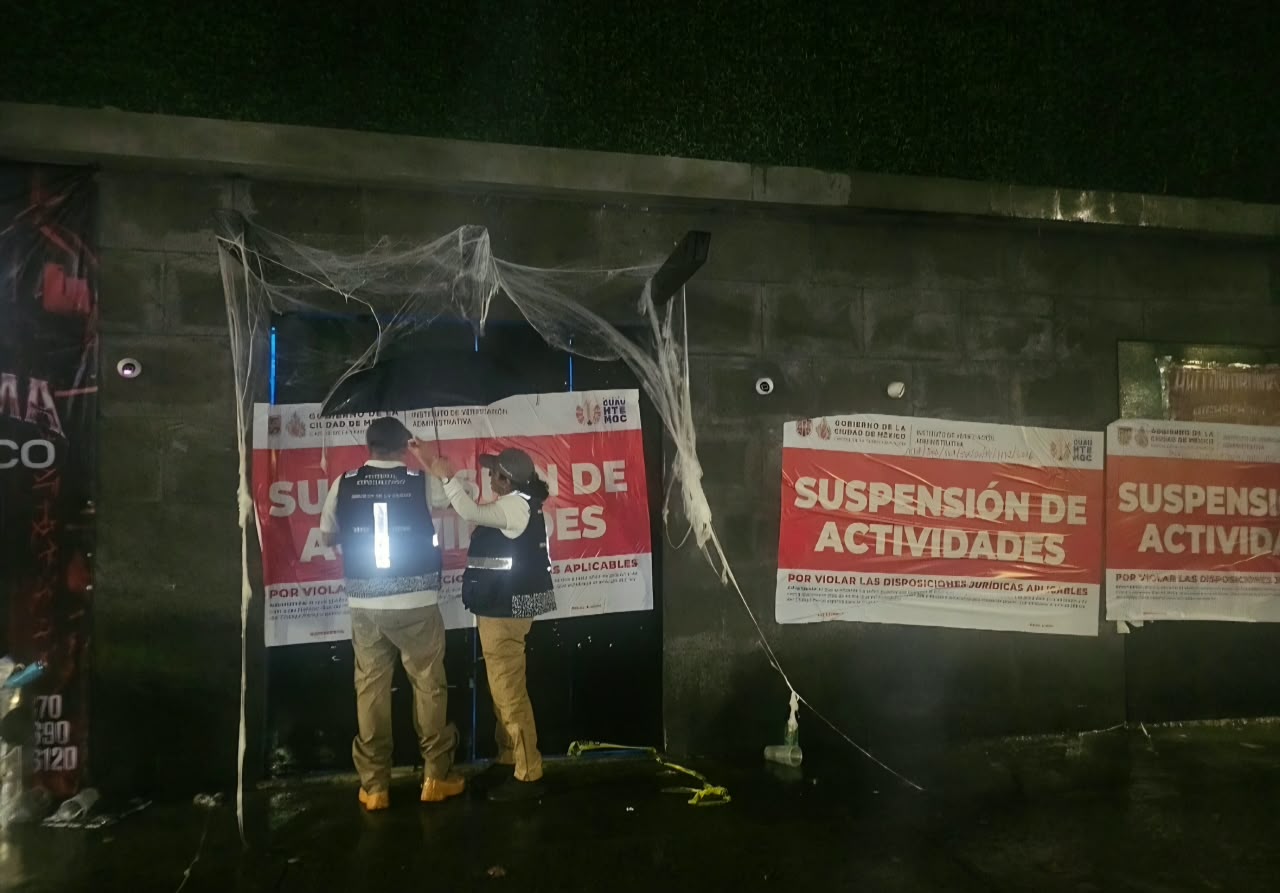 ALCALDÍA CUAUHTÉMOC SUSPENDE ACTIVIDADES EN BAR SAMBUCA POR INCUMPLIR MEDIDAS DE PROTECCIÓN CIVIL
