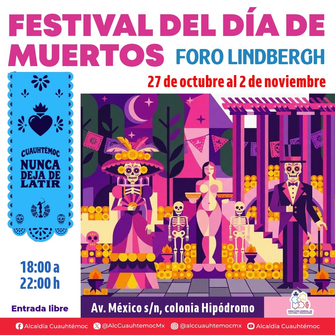 Cuauhtémoc ofrecerá 55 actividades gratuitas por Día de Muertos