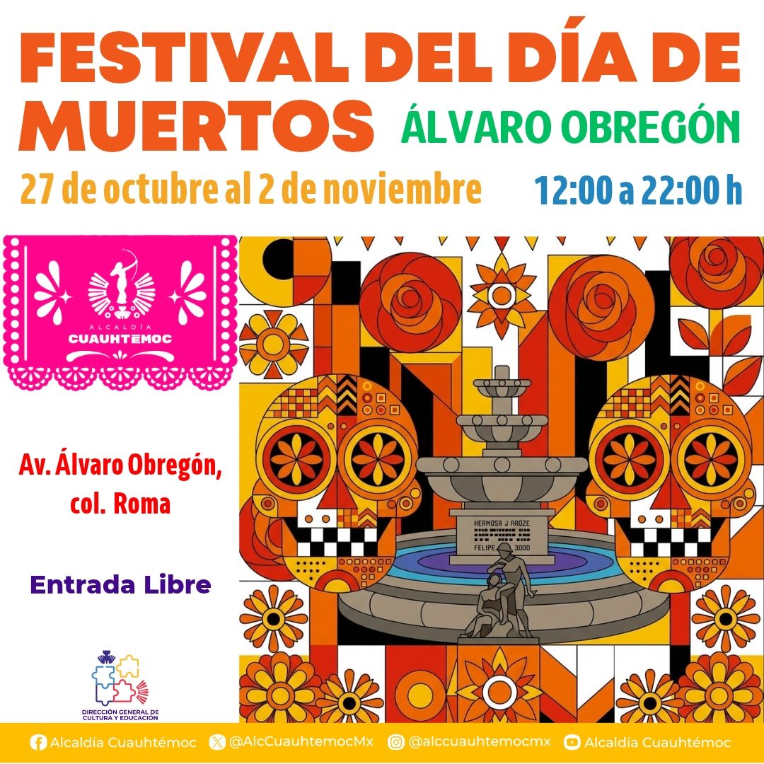 Cuauhtémoc ofrecerá 55 actividades gratuitas por Día de Muertos